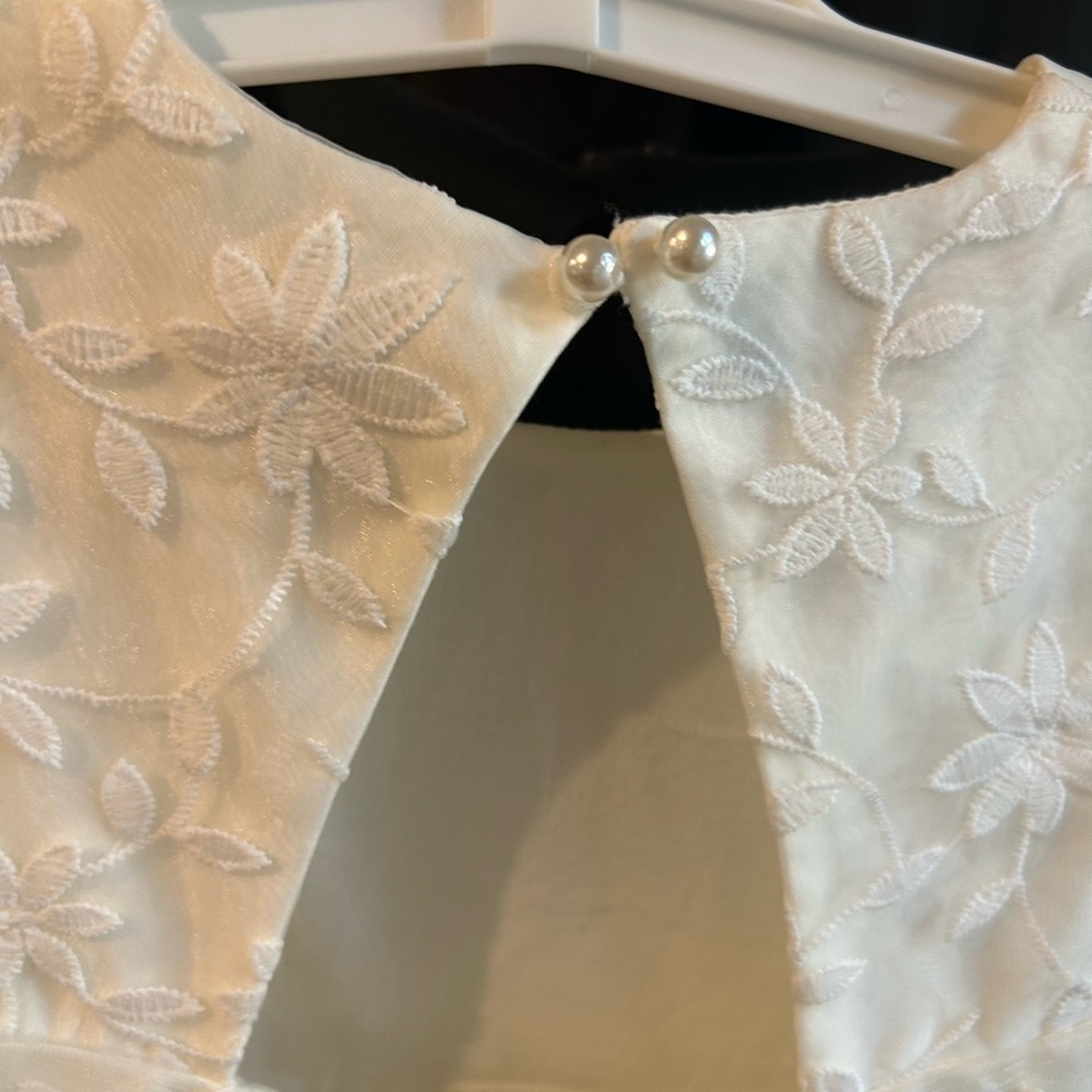 Elegant White Flower Girl Dress, BHLDN - Picture 6 of 6